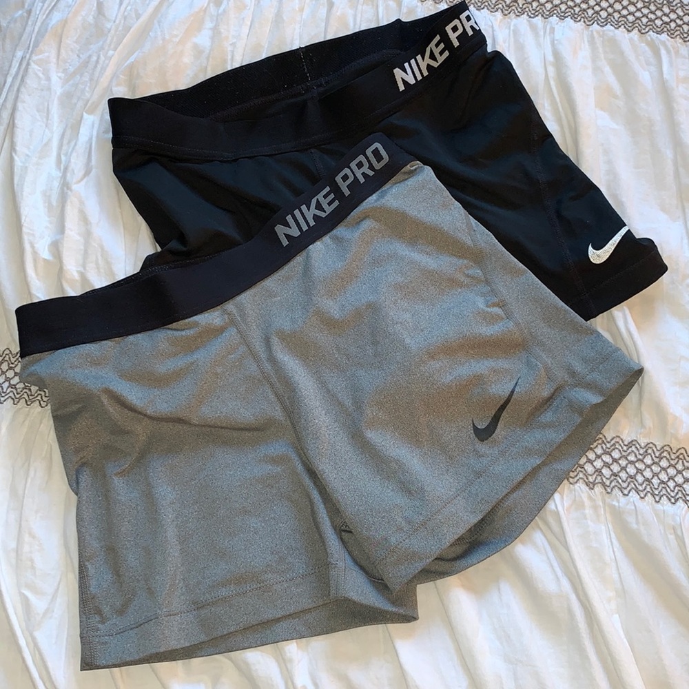 Nike Pro Dri Fit Spandex Shorts (set of 2)